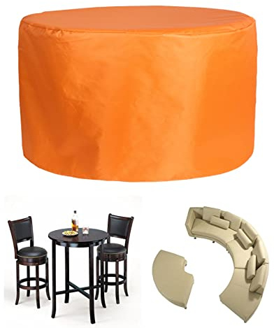ZHANGY Wasserdicht Abdeckplane Abdeckung 119x76cm, Abdeckung Gartenmöbel Rund, Wasserdichtes Schutzhülle Für Garten, Sonnenschutz Winddicht Staubfest Abdeckhaube Runde Gartentisch Schutzhülle