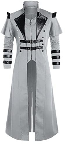 für Herren Retro Renaissance Gothic Viktorianische Steampunk Frack Jacke, Mittelalter viktorianisch bestickte Smoking-Uniform