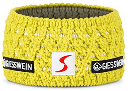 Giesswein ÖSV Headband Adelboden - ÖSV Merino Stirnband gefüttert | Ski Austria Fleece-Stirnband grobmaschig, Unisex – warmes Merino Kopfband, offizieller ÖSV Fanartikel