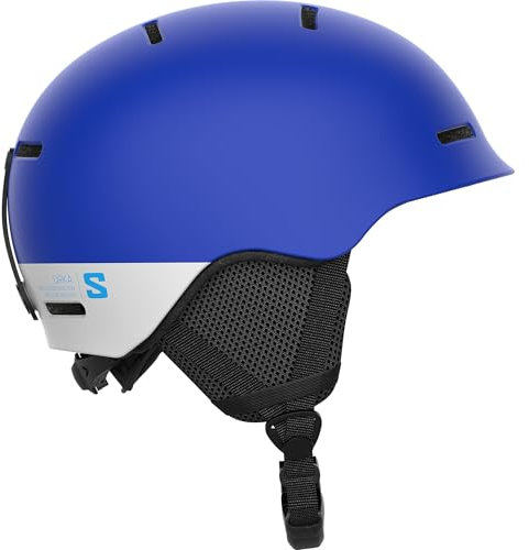 Salomon Orka Kinder Helm Ski Snowboarden, Einfach Anzupassende Passform, leicht, Blau, KL 5659