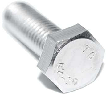 Sechskantschrauben M12X30 4 Stück DIN 933 A2 Edelstahl rostfrei, Maschinenschraube mit Vollgewinde