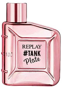 Replay - #Tank Plate For Woman Eau De Toilette - Profumo Donna Dolce e Avvolgente dal Carattere Seducente e Magnetico, Fragranza olfattiva Chypre-Floreale. Flacone da 100 ML