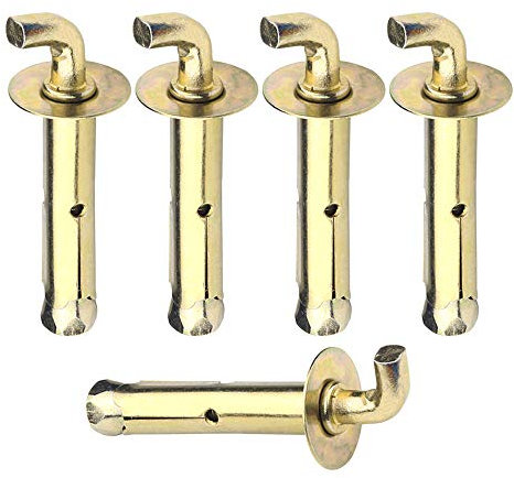 Expansionsbolzen, Betonschrauben, Wandankerbolzen, Expansionsbolzen – offener Expansionshaken, Expansionsankerbolzen, M10 x 100 (90 °) / 5 Stück (Farbe: M10 x 120 (90 °)/5 Stück) (Farbe: M8/5). Stüc