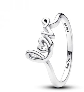 Pandora Moments Ring Love, Sterlingsilber