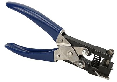 Tagliabordi R3 con raggio di 3 mm, taglierina per angoli arrotondati, per il taglio di carte in PVC, tagliabordi in metallo resistente per PVC e ATM (1 pezzo, blu) (17 x 4 cm)