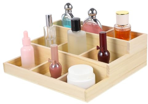 TINEASUR Holz Schmuckaufbewahrungsbox Mit Unterteilungen Für Ohrringe Und Halsketten Stabiler Organizer Für Schmuck-organisation Zu Hause Büro