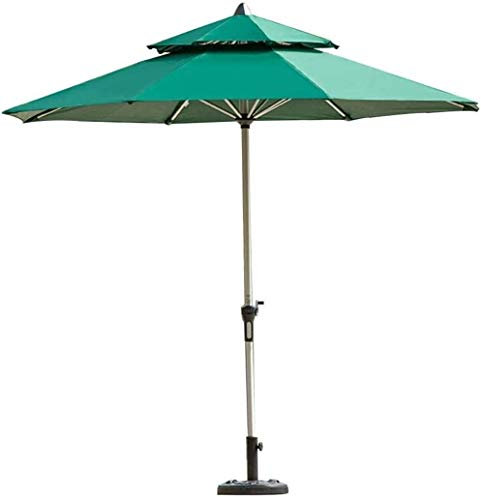 CMJSGG Sonnenschirme für den Garten, für den Außenbereich, Terrassen-Marktschirm mit Sockel, großer tragbarer versetzter Terrassenschirm für den Poolbereich, die Terrasse, den