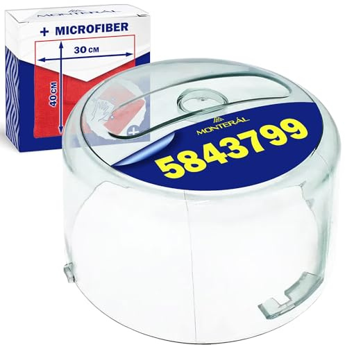 MONTERAL Chopper Cover with Original Code 5843799 for Moulinex La Moulinette D56 R68 AD56 AD564 AD5647 TR68 AR68 AR684 AR6845 A10D03 TMA013 - Kit Includes a Microfibre Cloth