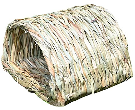 Grass Bed Natural Woven Straw Nest For Hay Pet Tunnel Chew Toys For Hamster Ferret Gerbil Grass Tunnel