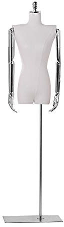 VNNHGB Schaufensterpuppe, Schneiderpuppe, Torso, weibliche Schneiderpuppe, Schneiderpuppe, NS, Schlüsselbein-Display, Mode-Schaufensterpuppen