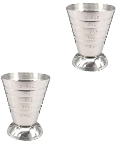 Cabilock 2 Piezas barra jigger de onzas barra de jigger taza de tiro de medición vaso medidor