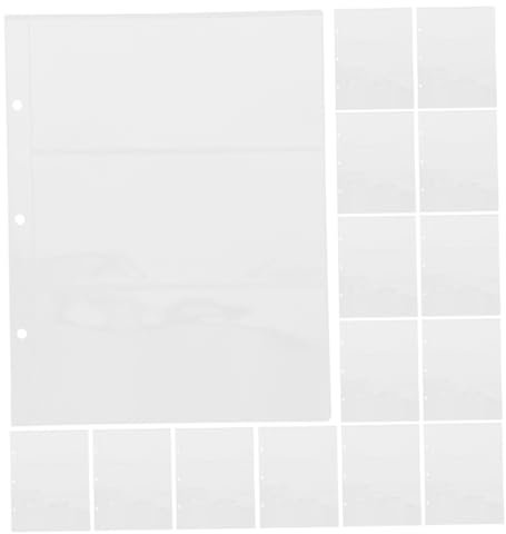 OFFSCH 20stücke Banknoten Album Mit Geldscheinhüllen Aus Pvc-material Zum Aufbewahren Und Organisieren Von Banknoten Und Geldscheinen Transparente Hüllen Für Sammler