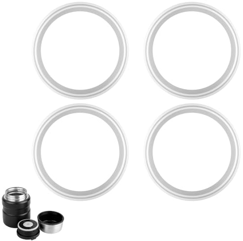 4pcs Replacement Rubber Gaskets Compatible for Thermos Stainless King