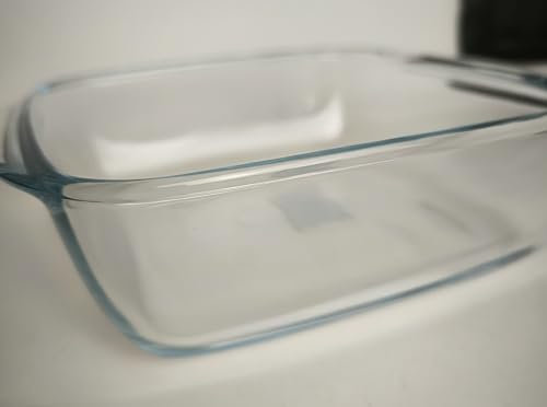 LA CASA DI EVA TEGLIA Quadra VETRO per FRIGGITRICE ad aria in vetro Temperato 20X17 h 6 cm resistente ad alte temperature adatta anche per forni elettrici. Con manici laterali