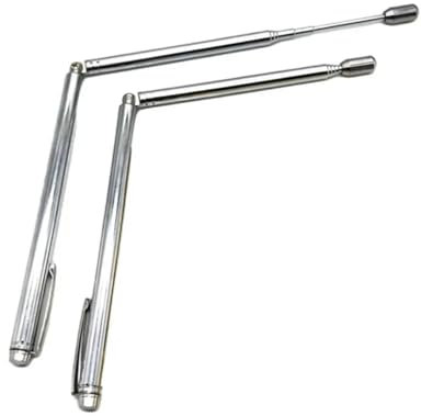 MNEVZX Metalldetektor Kupfer-Detektorstab für Wasser-Schatzsuchwerkzeuge, Wahrsagen, Kupfer-Sondierungsstab, 150 mm ± 5 mm Tragbar Metallsuchgerät(Silver)