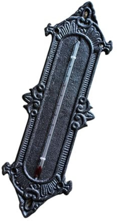 POPETPOP Gusseisen Wandthermometer Innenbereich Heimthermometer Gewächshausthermometer Präzise Temperaturanzeige Für Büro Und Haushalt