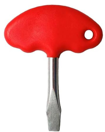 Cacciavite | Cacciavite tascabile con manico a T a testa piatta corta | Strumento per campanello ad anello, cacciavite multi-bit, ricambio portatile per riparazioni di precisione