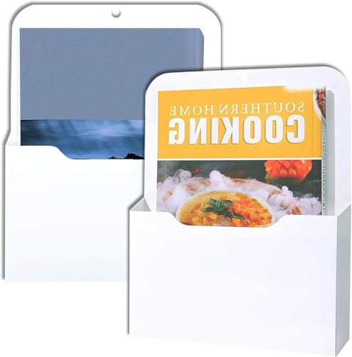 Magnetischer Aktenhalter, 2-pack magnetic document holder,Magnetischer Papierhalter Dokumentenhalter,Weiß, Bürobedarf Aufbewahrung A4 Papiere Briefhalter, mit starkem Magneten