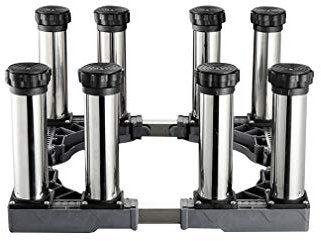Waschmaschine Sockel Untergestell, Base Dorm Kühlschrankständer, verstellbare Länge/Breite 40-65 cm, Waschmaschinensockel mit 4/8/12 starken Füßen, Kühlschranktabletts, Waschmaschinenhalterung, Höhe