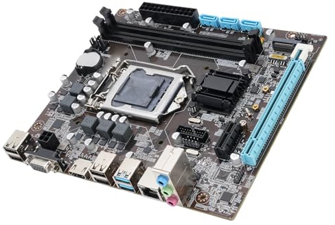 Annadue Scheda Madre da Gioco H110 LGA 1151 ATX per CPU di Sesta, Settima e Ottava Generazione a 14 Nm con 2 Slot PCIe DDR4 M.2 NVMe NGFF 6 GB/s