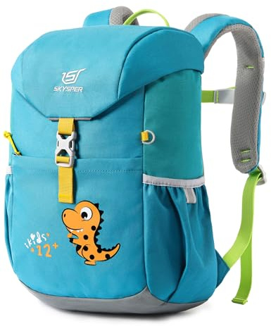 SKYSPER Sac à dos pour Enfants, 12L Sac à Dos Garçons Filles 5-8 ans avec Sangle de Poitrine pour Plein Air Voyage et Randonnée