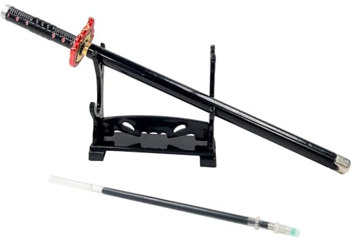 PfirstDa Bolígrafo Demon, Bolígrafo Demonio Katana, Bolígrafo, Lápices De Gel Negro, Bolígrafos Neutrales, Suministros Para Estudiantes, Decoración De Cuchillos