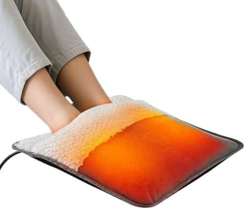 Fußwärmekissen Weiches Plüsch-Heizkissen Winter | Elektrischer USB Fußwärmer fürs Bett Ganzkörper Herren Kinder Winter Zuhause Wohnzimmer Bett Büro Weihnachten Wohnung