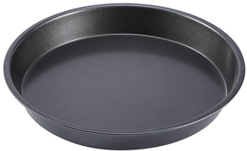 Teglia per Pizza Pollici Antiaderente in Acciaio al Carbonio Teglia Rotonda per Forno e Microonde Stampo per Pizza Torte e Pane Teglia da Forno Facile da Pulire per Uso Domestico