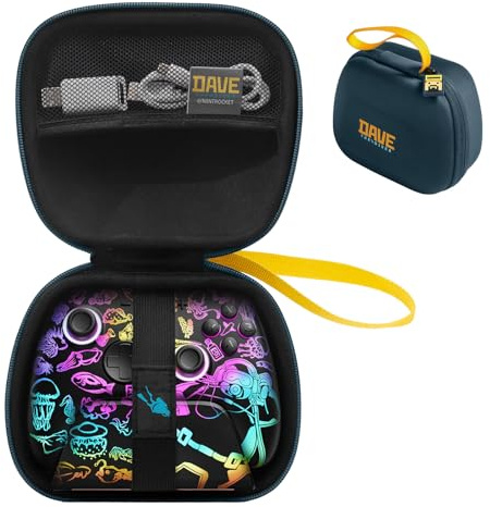 FUNLAB Switch Pro Controller-Hülle, kompatibel mit offiziellem Nintendo Switch 2 Controller und Controllern von Drittanbietern, tragbare Reisetasche, Hartschalen-Eva-Hülle für die Switch – Schwarz