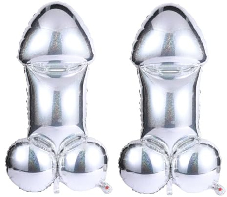 2 st rolig form innovativ skämt ungkarl möhippa ballong uppblåsbar ballong höna spel möhippa fotografi rekvisita födelsedag fester förlovning gåva dekoration bröllop leksaks set D24