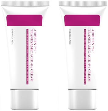 7 % alfa-arbutin och 4 % tranexsyra – blekande ansiktskräm – korrigerar mörka fläckar som melasma, solfläckar, aknenärr och hyperpigmentering – anti-aging ansiktskräm (2)