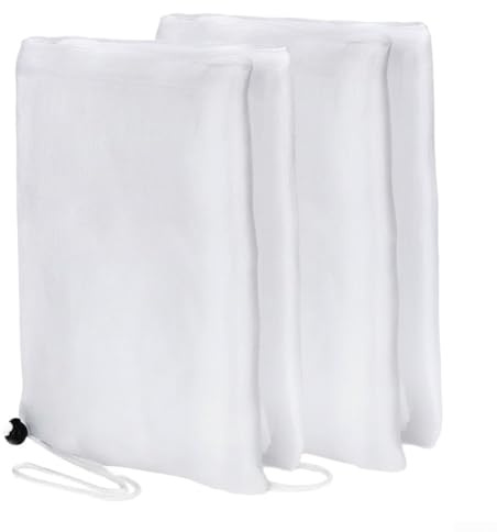 2 fundas de red para plantas con cordón y cremallera para protección de cultivos de invernadero, malla transpirable para bloquear insectos y apoyar el crecimiento saludable de las plantas (80 x 120 cm