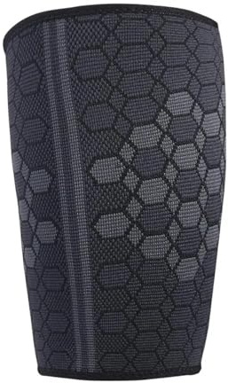 ADRLOPFE Medias Compresion Hombre Manga de compresión elástica for muslos, soporte for lesiones musculares, isquiotibiales, gimnasio(L)