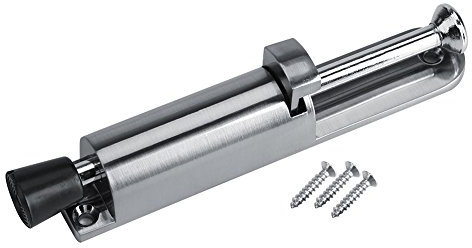 Yosoo Türhalter, Zinklegierung, winddicht, Türstopper, strapazierfähig, Federtürstopper, Türschutzhalter (Silber)