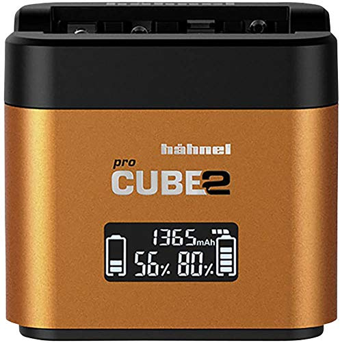 Hähnel - ProCube 2 - DSLR Duo Charger - for Sony - EU/UK/USA Plug - Charger for NP-BX1, NP-FW50, and NP-FZ100 batteries - Built-in USB Charging Ports & AA Slots