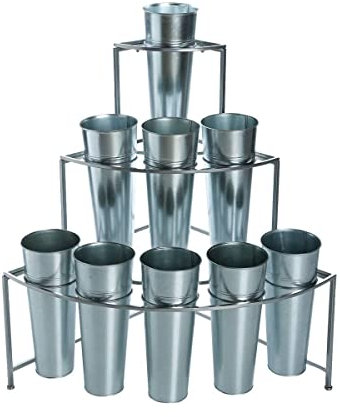 Atmosphera - Presentoir + 9 Cache Pots