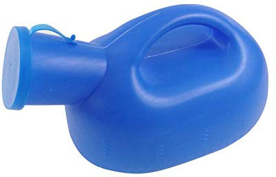 Urinoir portable avec poignée 2000 ml pour homme - Urinoir de voyage réutilisable 2 en 1 - Pot de nuit léger pour les voyages, le camping, les déplacements