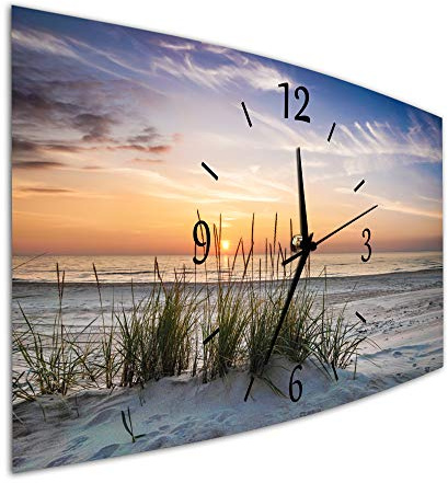 Bilder-Manufaktur BM Funk Quarz Wanduhr Funkwanduhr Funkwanduhren Funkuhr Funkuhren kein Ticken lautlos geräuschlos leise modern ohne Tickgeräusche groÃŸ XXL Wohnzimmer Küche 9648-1a SZ