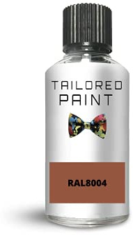 RAL8004 Copper Brown Enamel Gloss Touch Up Paint with Brush for Wood Ceramic Metal Plastic PVC Interior