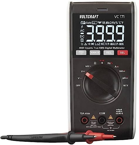 VOLTCRAFT VC171 Hand-Multimeter kalibriert (ISO) digital CAT III 600 V Anzeige (Counts): 4000
