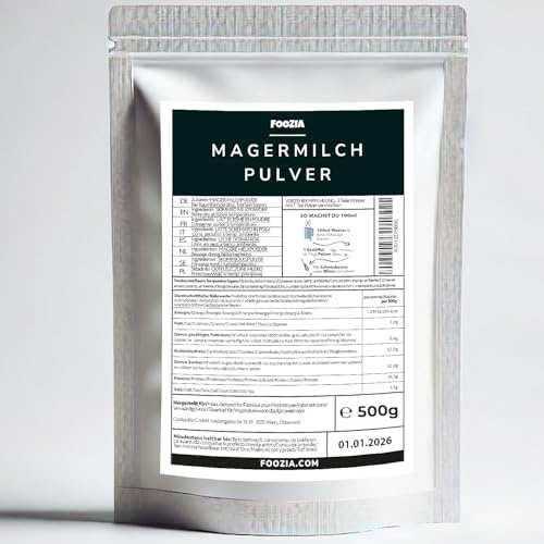 Magermilchpulver Milchpulver Aus Reiner Frisch Milch Hergestellt 500g von Foozia