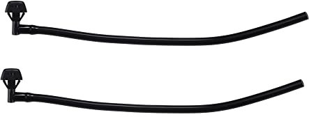 A ABSOPRO Pare-brise Essuie-glace Lave-glace Buse Vaporisateur Gicleur pour Volvo - 4 pcs Noir