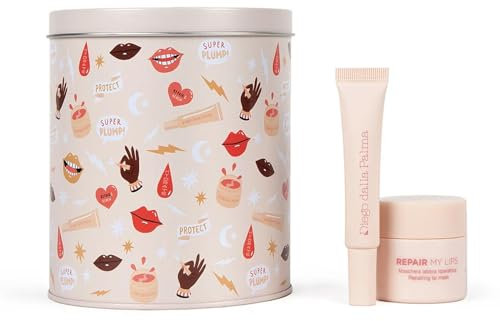 Diego Dalla Palma Confezione Regalo Donna Plump My Lips Kit Maschera Labbra Riparatrice Balsamo Labbra Volumizzante