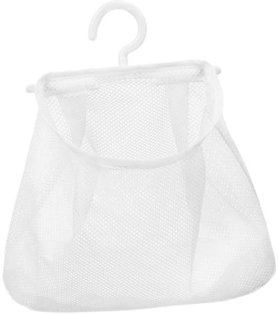 HOLIDYOYO Clothespin Bag Peg Bag Hanging Mesh Bag with Hanger Portable Underwear Bag Socks Holder for Storing Cloth Pegs Round Shape