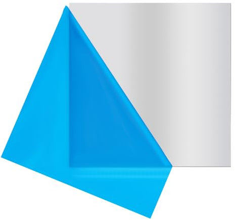 BENECREAT Chapa de Aluminio de 20x20cm, Placa de Hoja de Aluminio de Metal Resistente Cuadrada con Película Protectora para Decoración, Embalaje, Construcción, 3 mm de Espesor