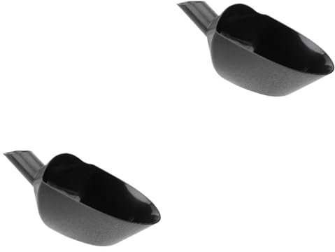 FUNOMOCYA 2St Kaffeebohnenschaufel Kaffeebohnen für Espresso Kaffeelöffel Tasse Essensschaufel Auto japanische Pfanne schwenken kann Topf Induktion tragbar Kaffeeröster Bratpfanne Dark Grey