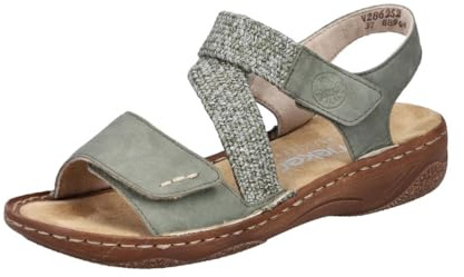 Rieker Sandales à lanières pour femme V2862, vert, 42 EU