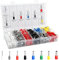 HENGBIRD 1800 Piezas Terminales Eléctricos 0,5-10mm², Crimp Terminal con Aislado de Colores, Punteras Electricas de Latón Estañado con 8 Tamaños, Terminales Cables Electricos para Conexión de Cables