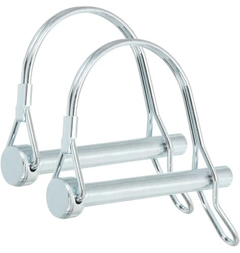 PATIKIL 2pz Perno di Bloccaggio per Albero 8x70mm Perno Accoppiamento Rimorchio Perni di Sicurezza Pto Archetto Contenimento Rotondo per Camion Rimorchi Falciatrici Trattori Barche