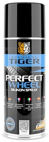 CHEMICAL TIGER - Spray pulente lucidante per pneumatici - Shiny Car Stuff Detailing, protegge gli pneumatici dai raggi UV, dallo sporco e dal sale stradale - Nero profondo, lucido - 400 ml